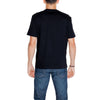 T-shirt en coton noir EA7 Emporio Armani