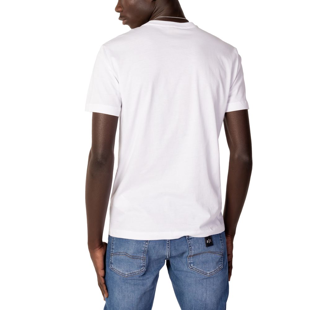 T-shirt en coton blanc EA7 Emporio Armani