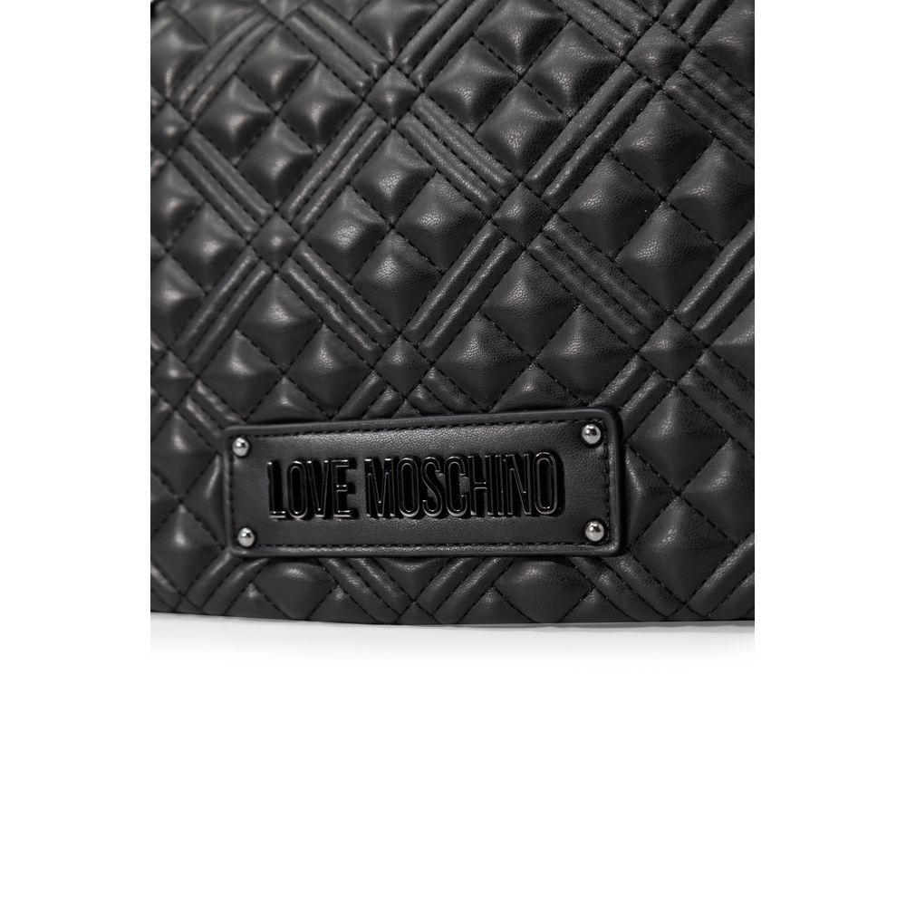 Love Moschino – Schwarze Handtasche aus Polyethylen