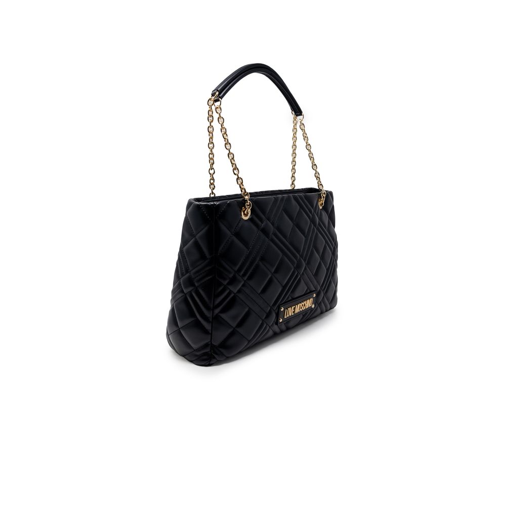 Love Moschino – Schwarze Handtasche aus Polyethylen