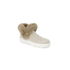 Baskets en cuir beige Love Moschino