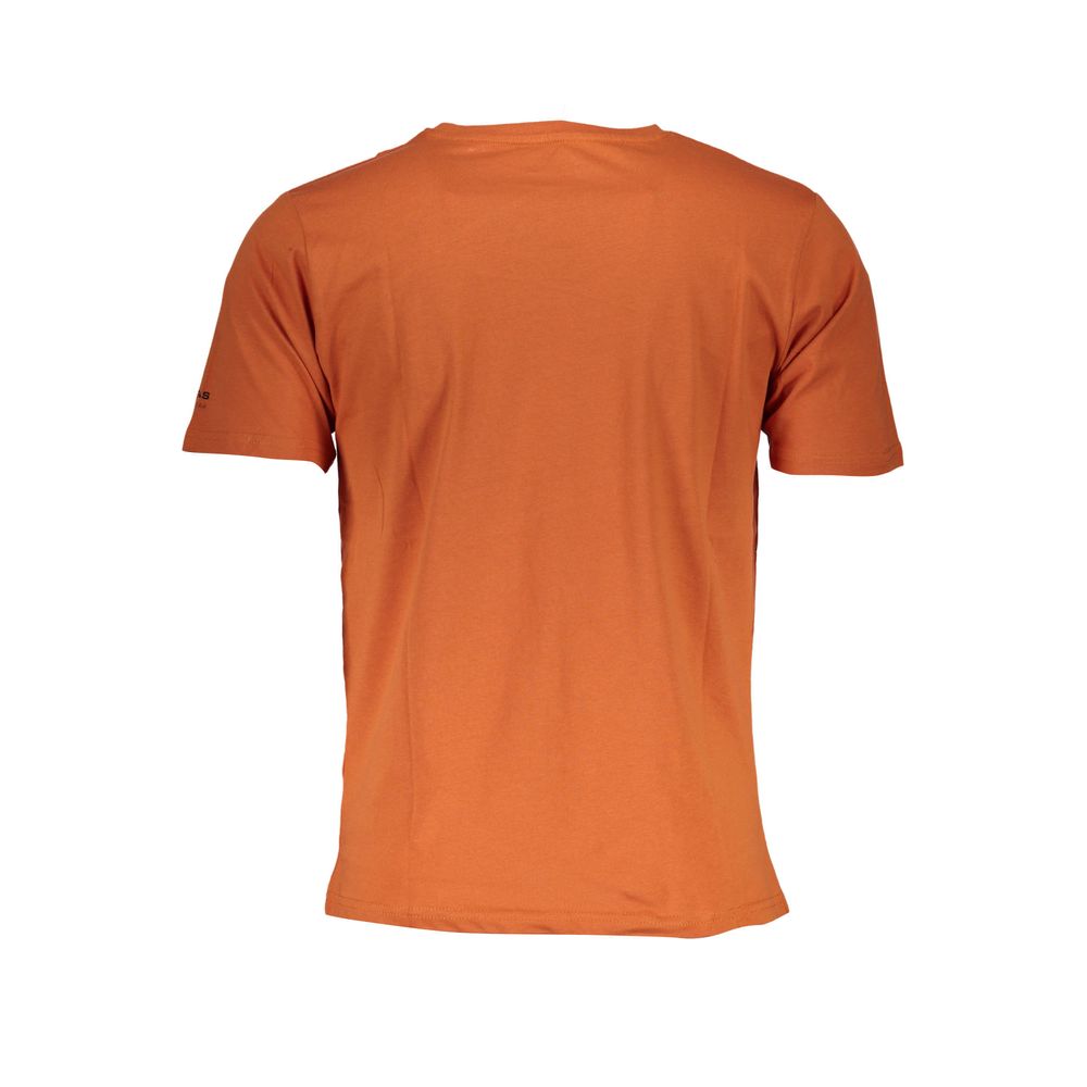 T-Shirt aus Baumwolle in Gasorange