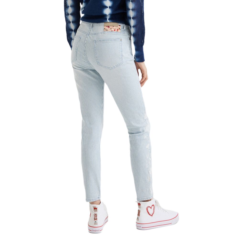 Desigual Hellblaue Jeans und Hose aus Elastan