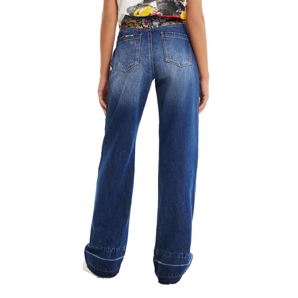 Desigual – Blaue Jeans und Hose aus Baumwolle