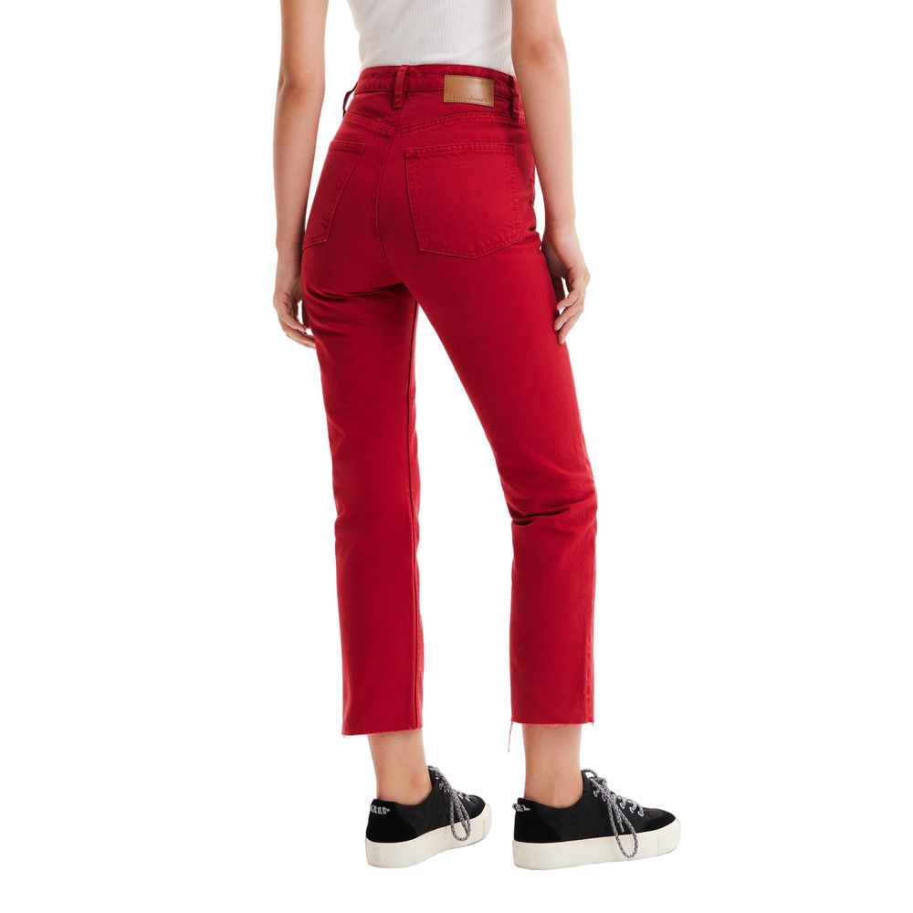 Desigual Baumwolljeans und -hose in Bordeaux