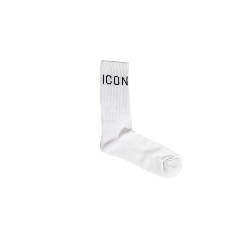 Chaussette en coton blanc Icon