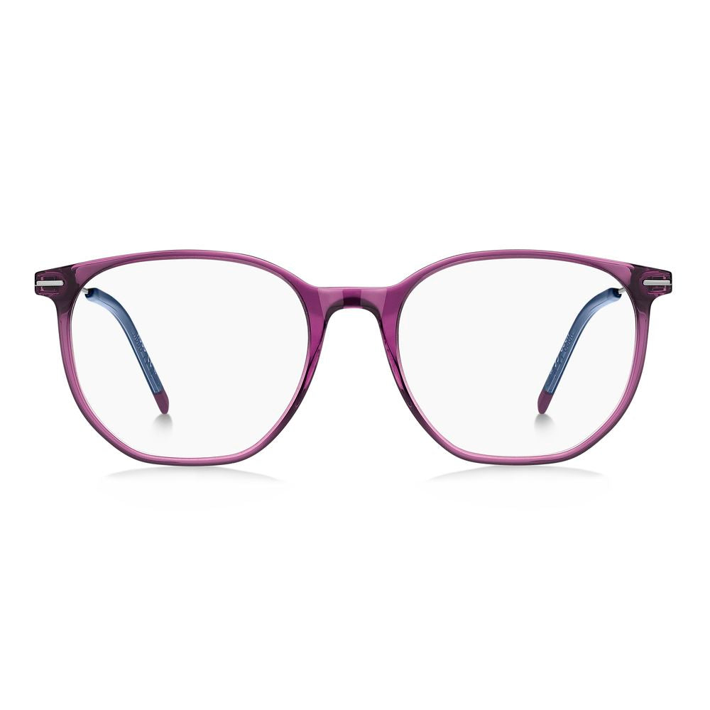 Hugo Boss – Lilafarbene Brillenfassungen aus hellem Acetat