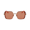 Karl Lagerfeld Orange Metal Sunglasses