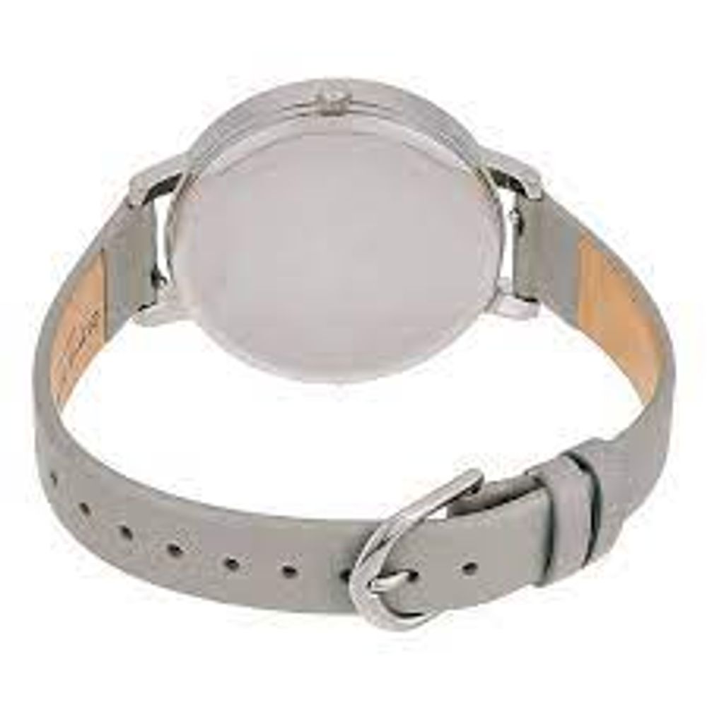 Montre en cuir gris Olivia Burton