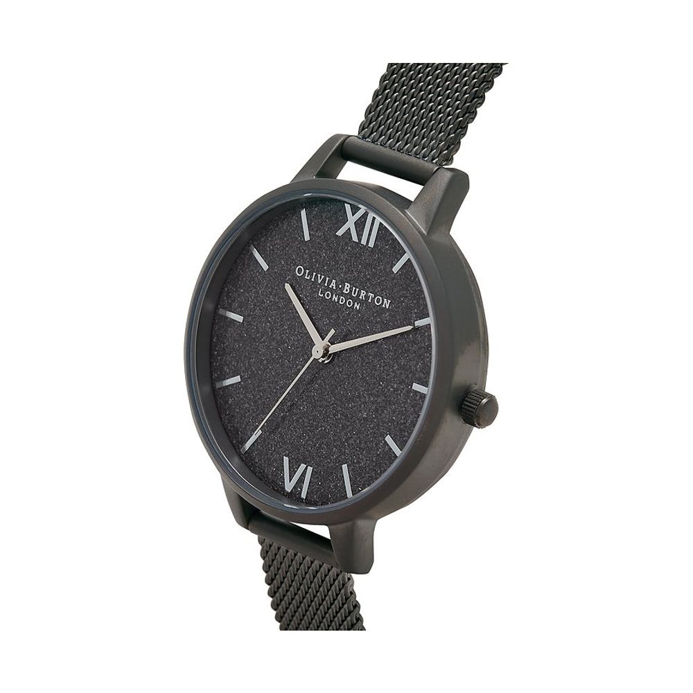 Montre Olivia Burton en acier noir