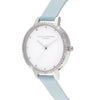 Montre Olivia Burton en cuir synthétique bleu