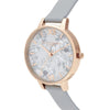 Montre en cuir synthétique gris Olivia Burton