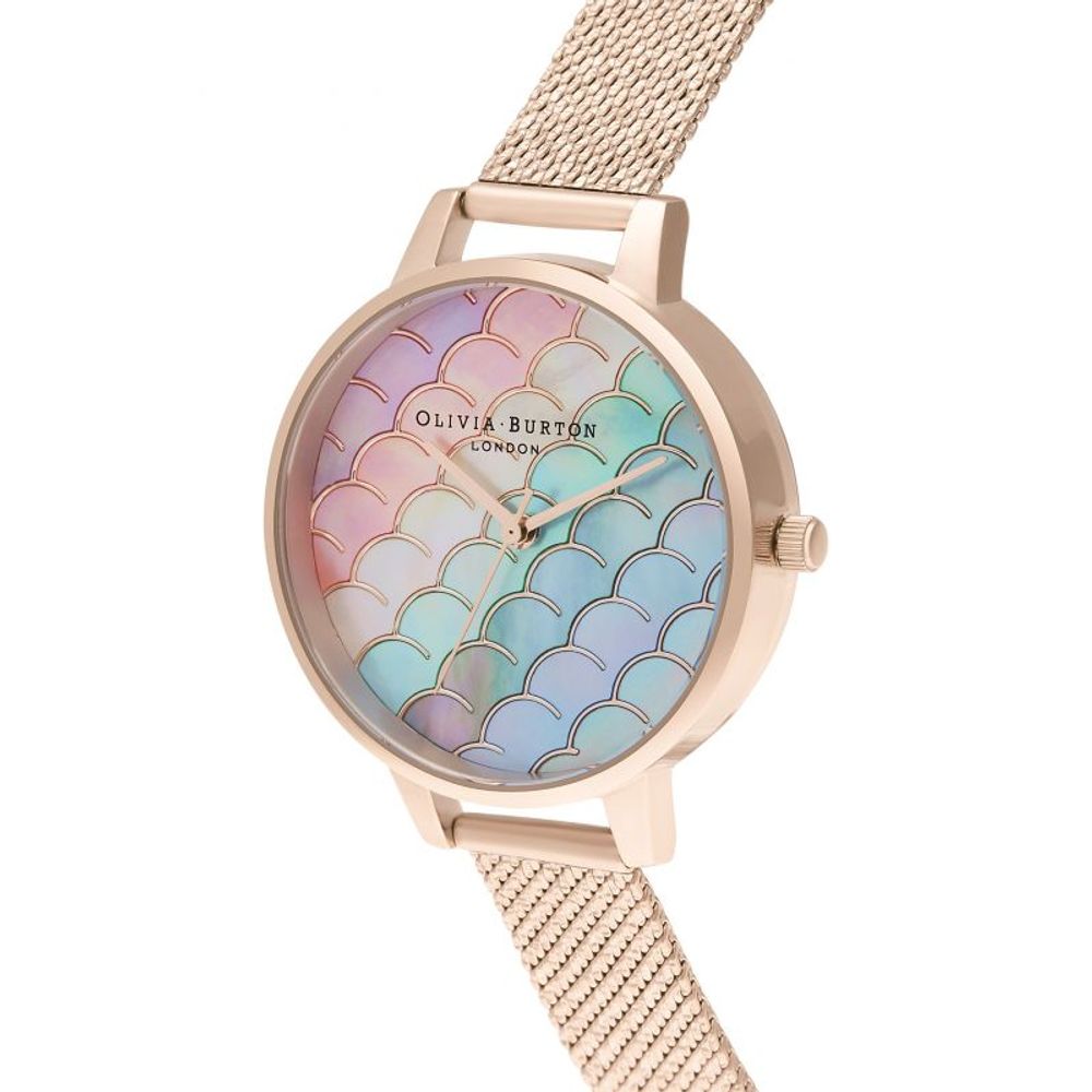 Montre en acier multicolore Olivia Burton