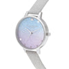 Montre en cuir synthétique gris Olivia Burton