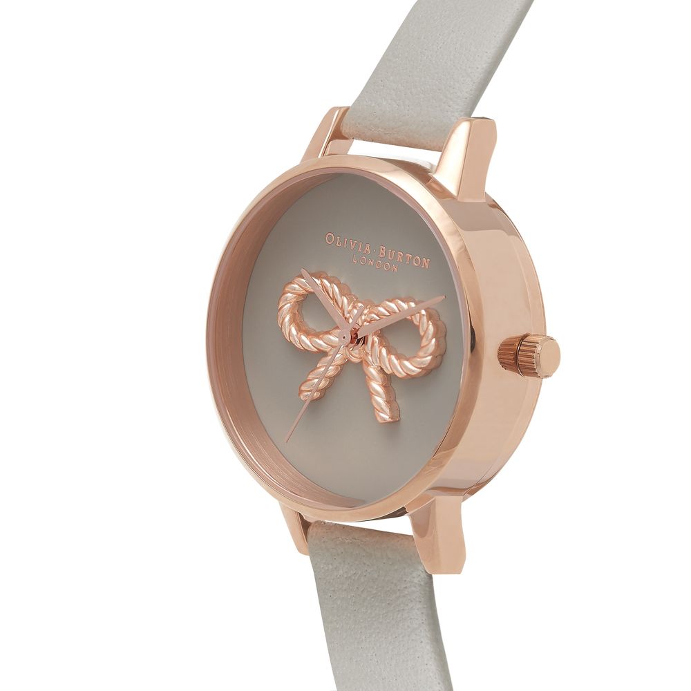 Montre en cuir synthétique gris Olivia Burton