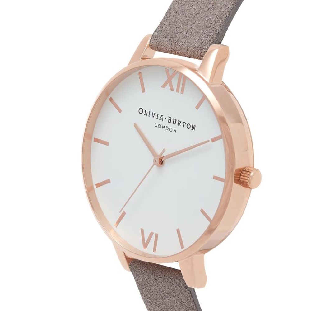 Montre en cuir synthétique gris Olivia Burton