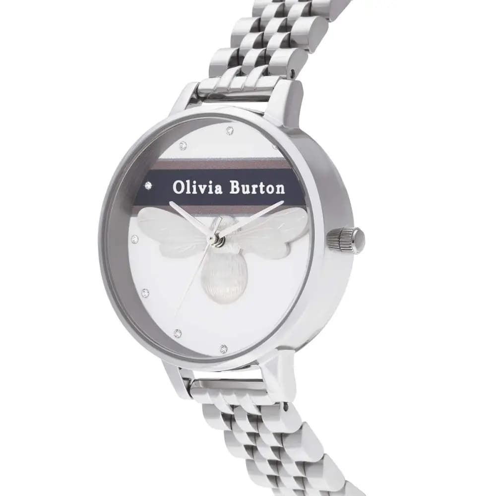 Montre Olivia Burton en acier argenté