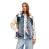 Desigual Blue Cotton Jackets & Coat