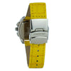 Montre Chronotech en cuir jaune