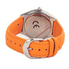 Montre Chronotech en cuir orange