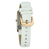 Montre Chronotech en cuir blanc