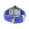 Montre Chronotech en caoutchouc bleu