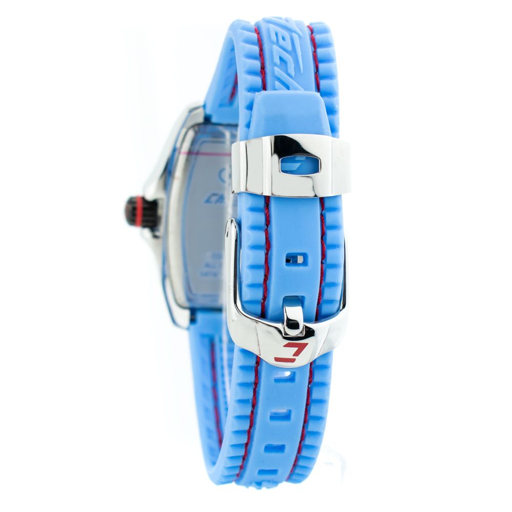 Montre Chronotech en caoutchouc bleu