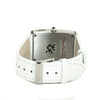 Montre Chronotech en cuir blanc