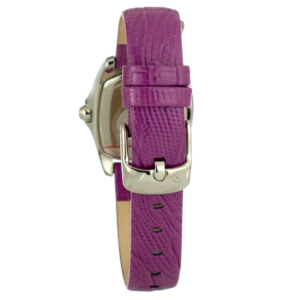 Montre Chronotech en cuir violet