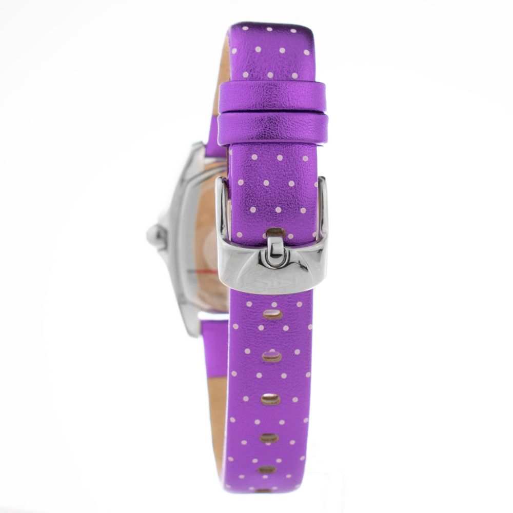 Montre Chronotech en cuir violet