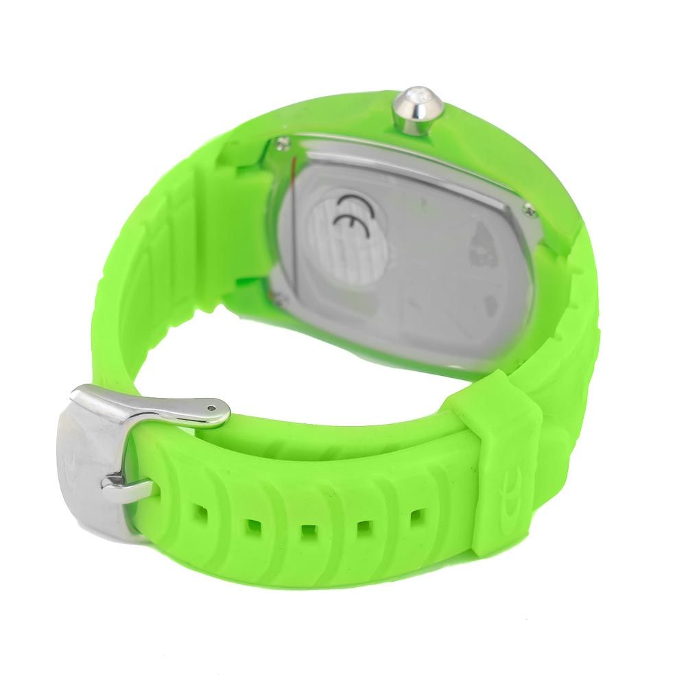 Montre Chronotech en caoutchouc vert