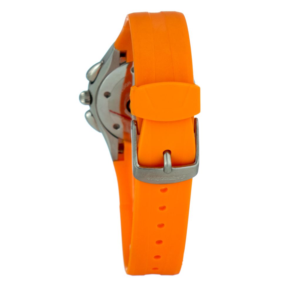 Montre Chronotech en caoutchouc orange