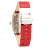 Montre Chronotech en cuir rouge