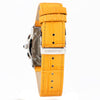 Montre Chronotech en cuir orange