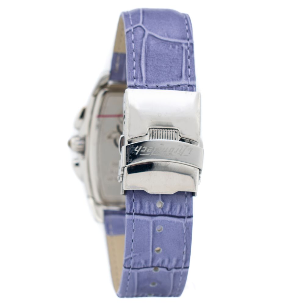 Montre Chronotech en cuir violet