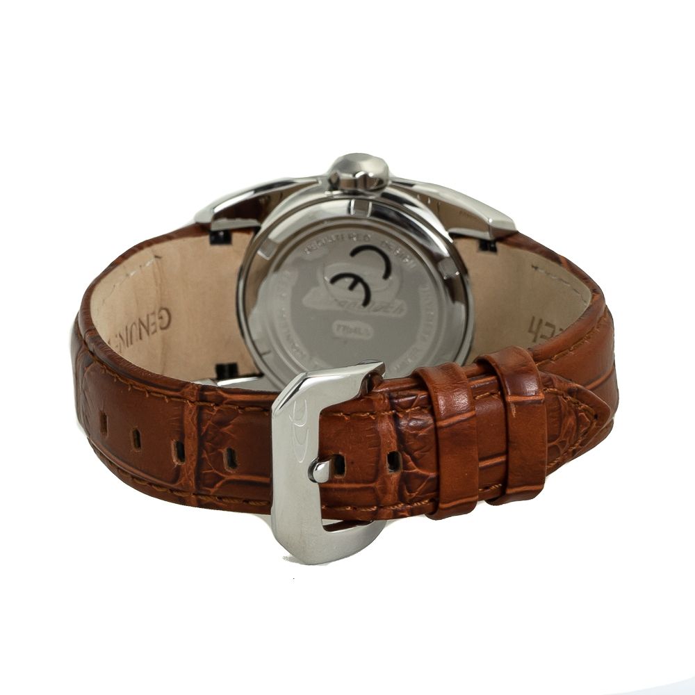 Montre Chronotech en cuir marron