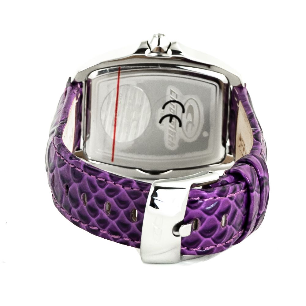 Montre Chronotech en cuir violet