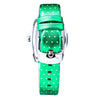 Montre Chronotech en cuir vert