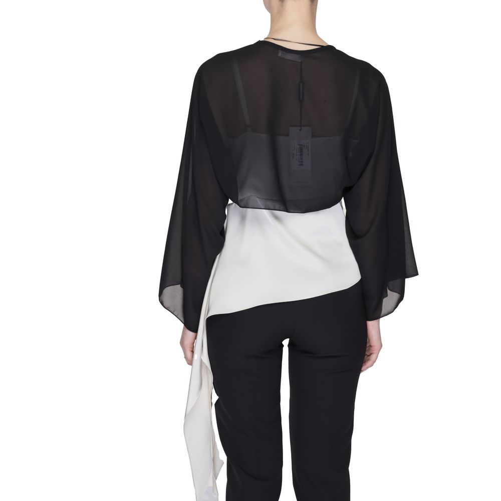 Haut et t-shirt en polyester noir Sandro Ferrone