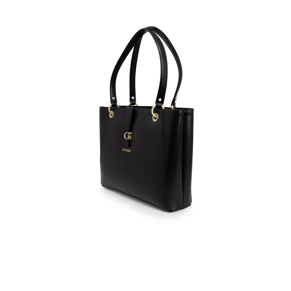 Guess – Schwarze Handtasche aus Polyethylen