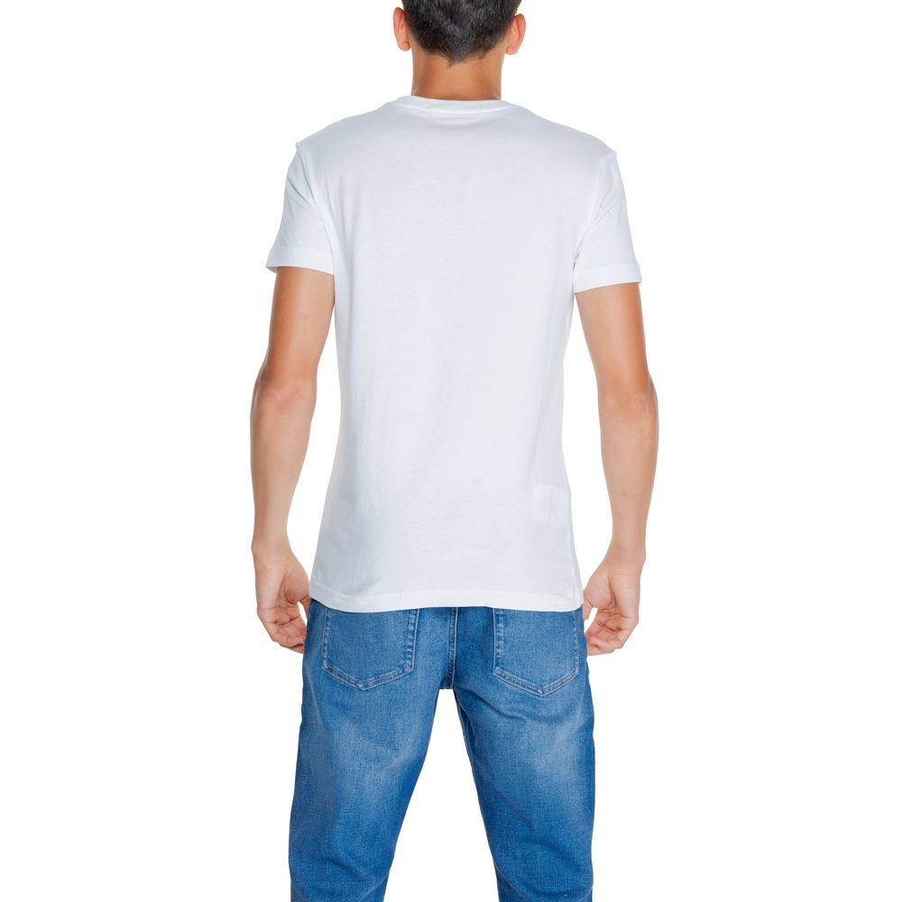 Calvin Klein Jeans – Rigenerato-T-Shirt aus weißer Baumwolle