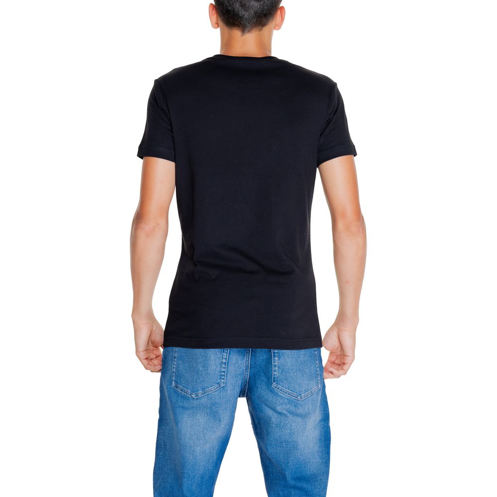 Calvin Klein Jeans – Rigenerato-T-Shirt aus schwarzer Baumwolle