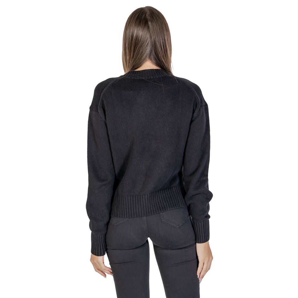 Calvin Klein Jeans – Schwarzer Pullover aus Bio-Baumwolle