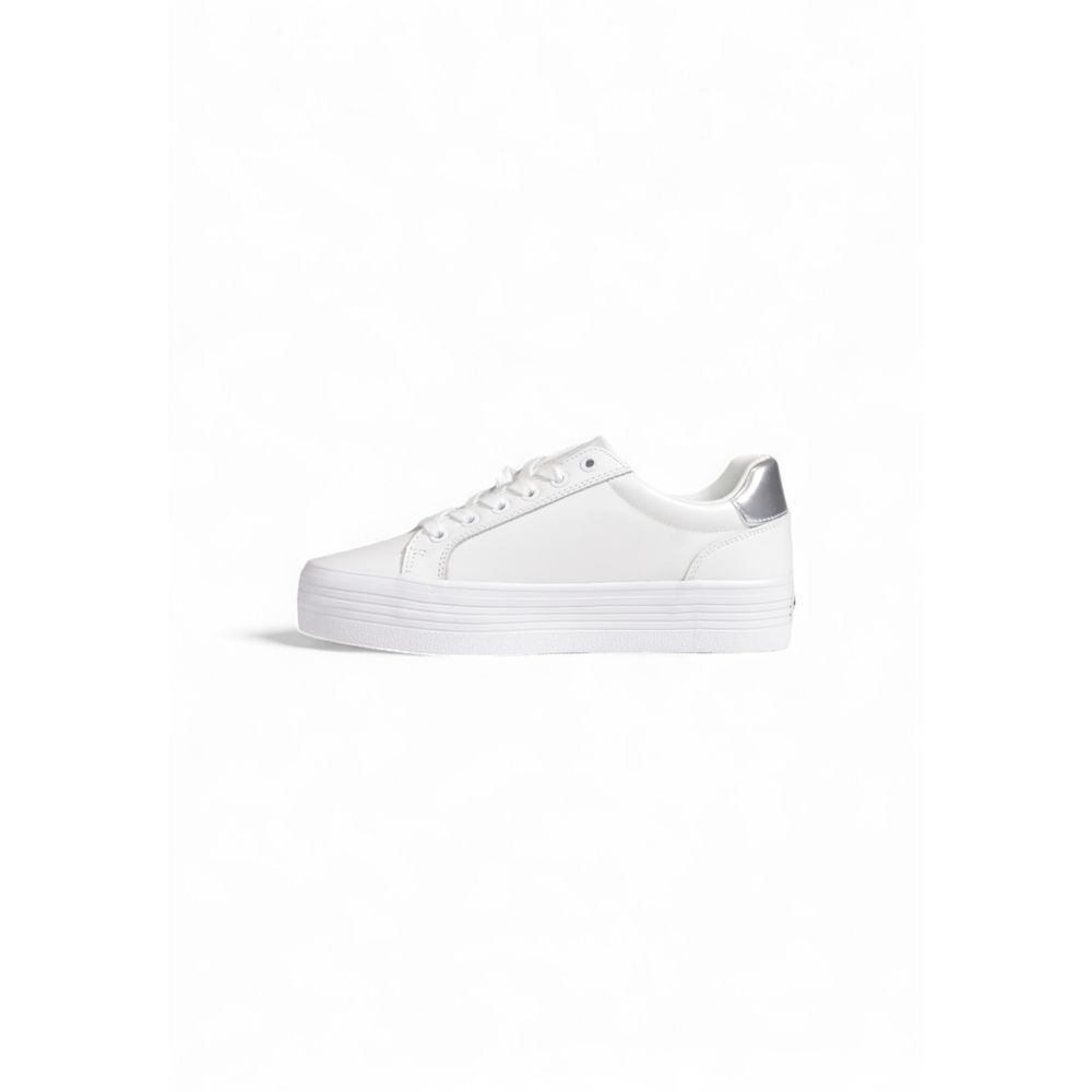 Calvin Klein Jeans Silver Leather Sneaker