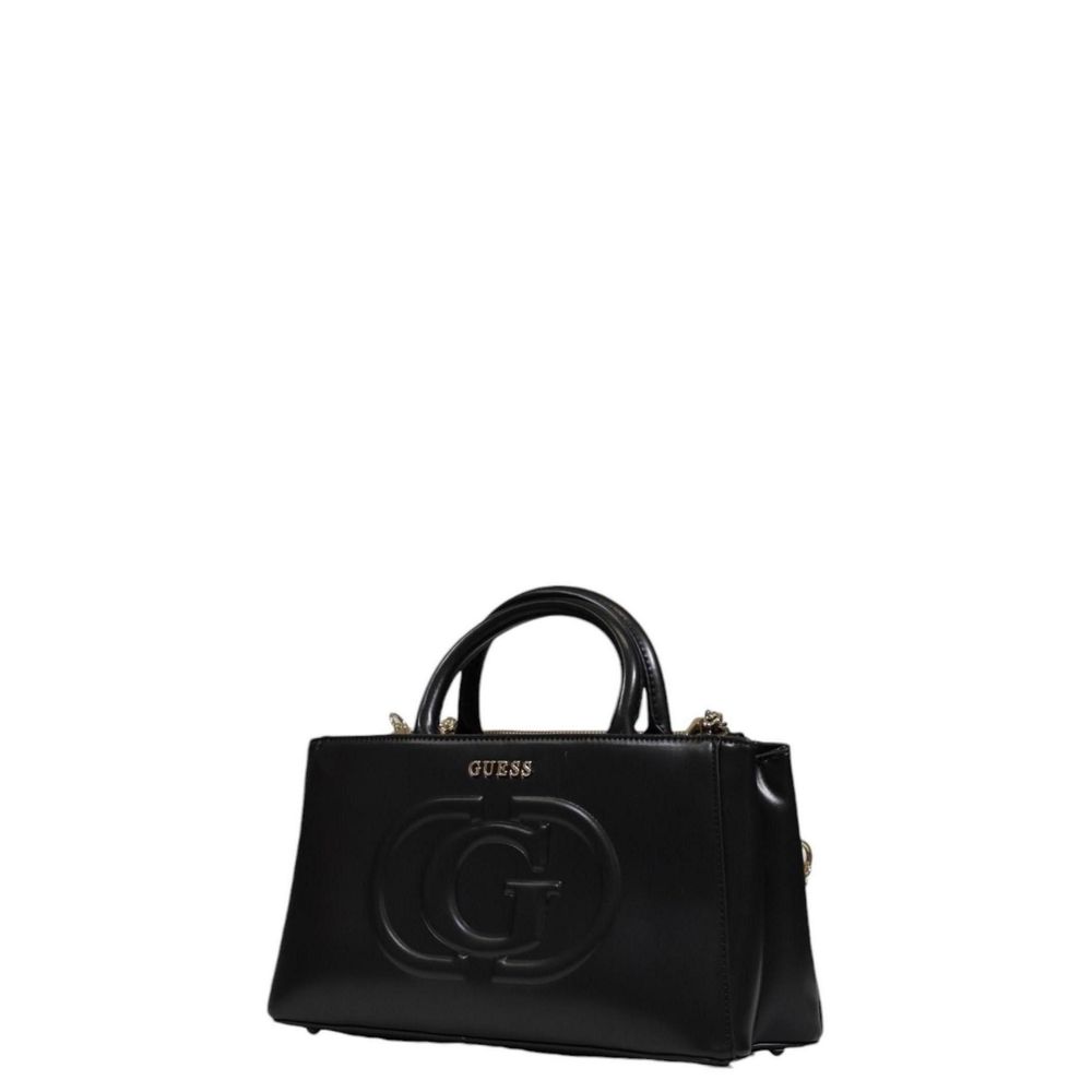 Guess – Schwarze Handtasche aus Polyethylen