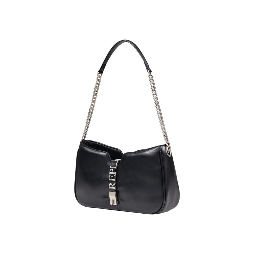 Replay – Schwarze Polyester-Handtasche