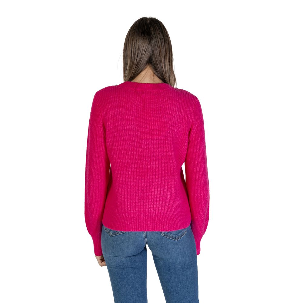 Only – Rosa Pullover aus recyceltem Polyester