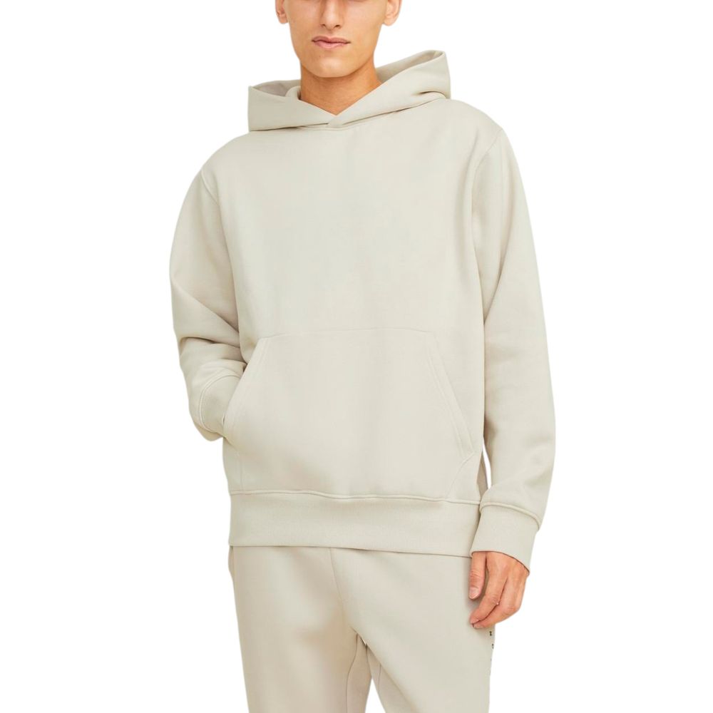 Beigefarbener Baumwollpullover von Jack & Jones