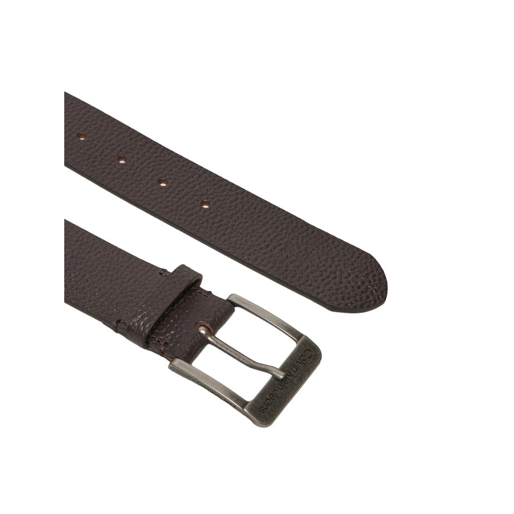 Calvin Klein Jeans Brown Leather Belt