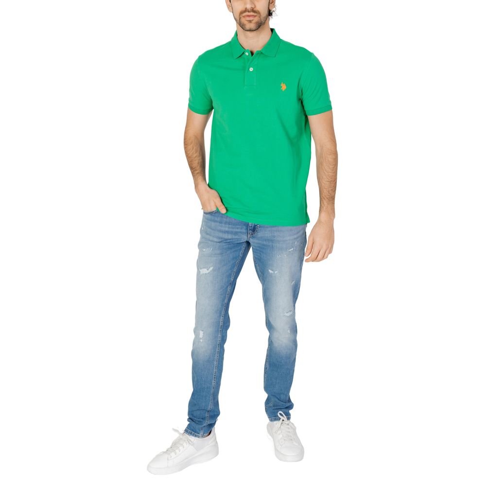 U.S. POLO ASSN. Green Cotton Polo Shirt